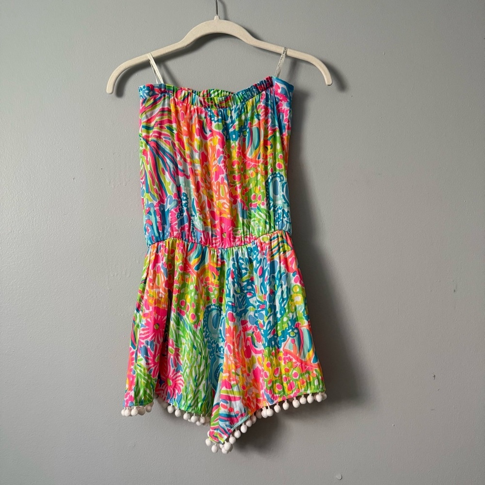 Lilly Pulitzer DAISY STRAPLESS ROMPER - Picture 3 of 7
